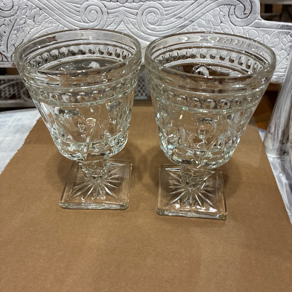 Park Lane Clear Glass Goblets set of 6 by colony